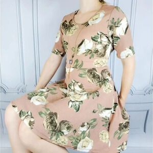 J for Justify Floral Dress w/ Pendant